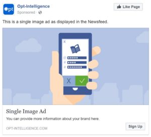 Single image Facebook Lead Ad